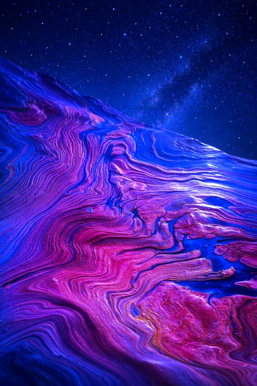 Starlit Terrain — AI-influenced artwork by Chris Broussard